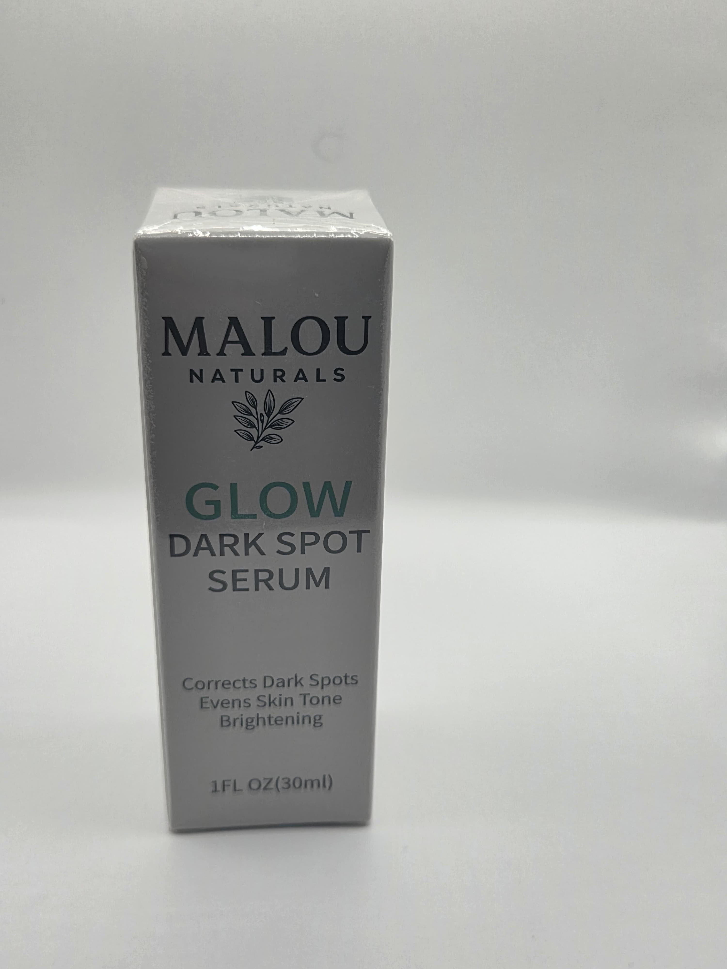 Malou Naturals – Glow Dark Spot Serum | Corrects Dark Spots, Evens Skin Tone & Brightens (30ml)