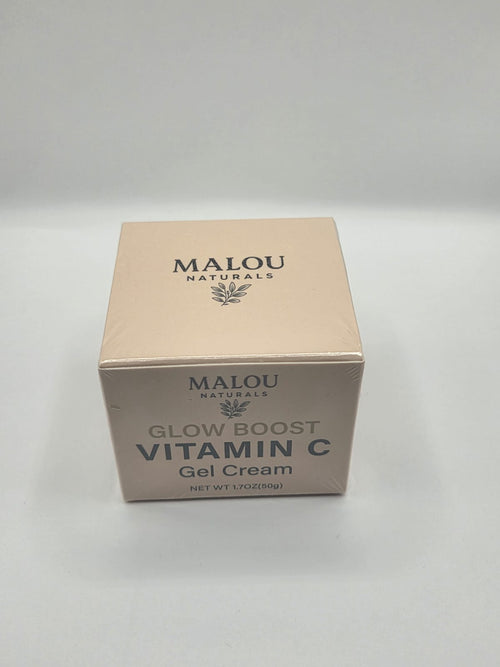 Malou Naturals – Glow Boost Vitamin C Gel Cream | Brightening & Hydrating Daily Moisturizer (50g)