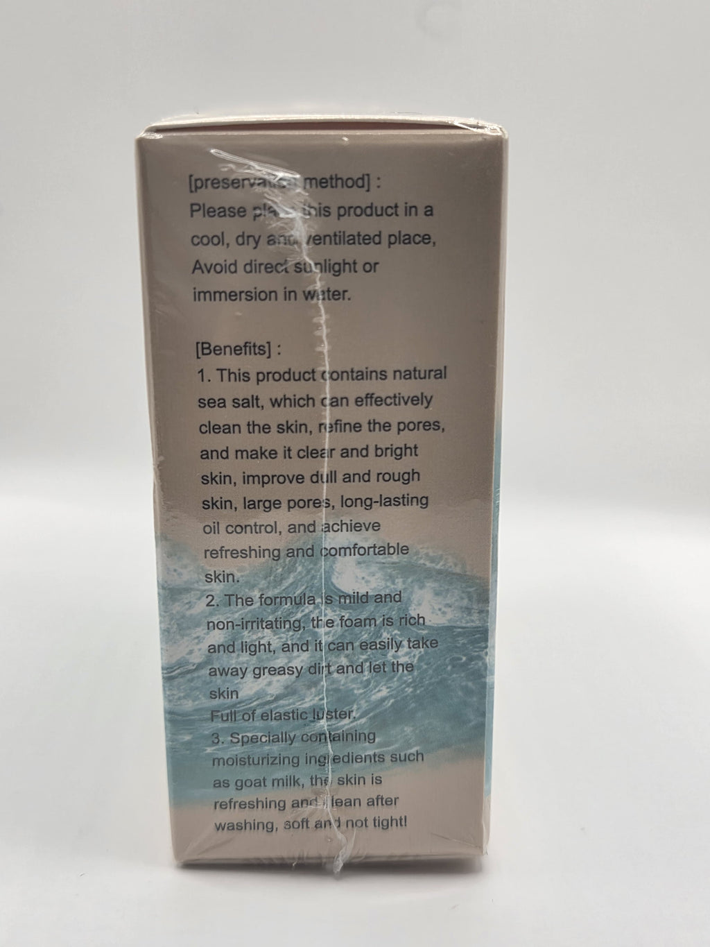 Malou Naturals – Sea Salt Soap | Naturally Clarifying & Moisturizing with Goat Milk (100g) Pack of 3